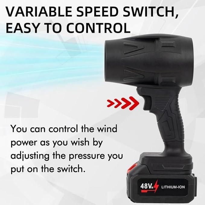 Cordless Turbo Jet Blower – Powerful Car & Home Cleaning Tool
