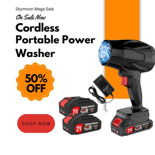 Cordless Turbo Jet Blower – Powerful Car & Home Cleaning Tool